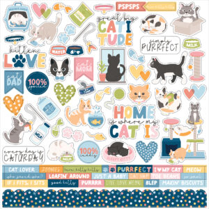 Echo Park Cat Lover Element Sticker
