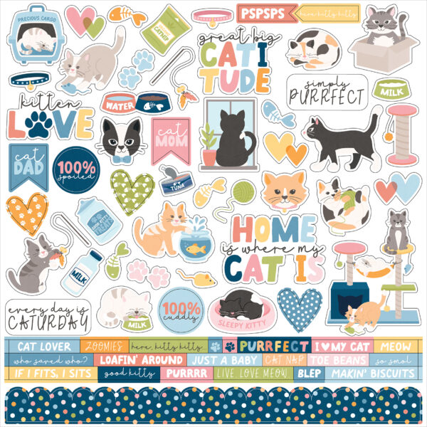 Echo Park Cat Lover Element Sticker Echo Park Cat Lover Element Sticker