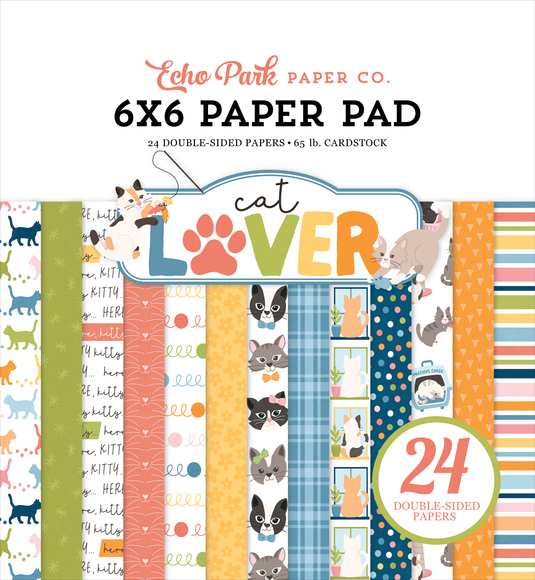 Echo Park Cat Lover 6X6 Paper Pad