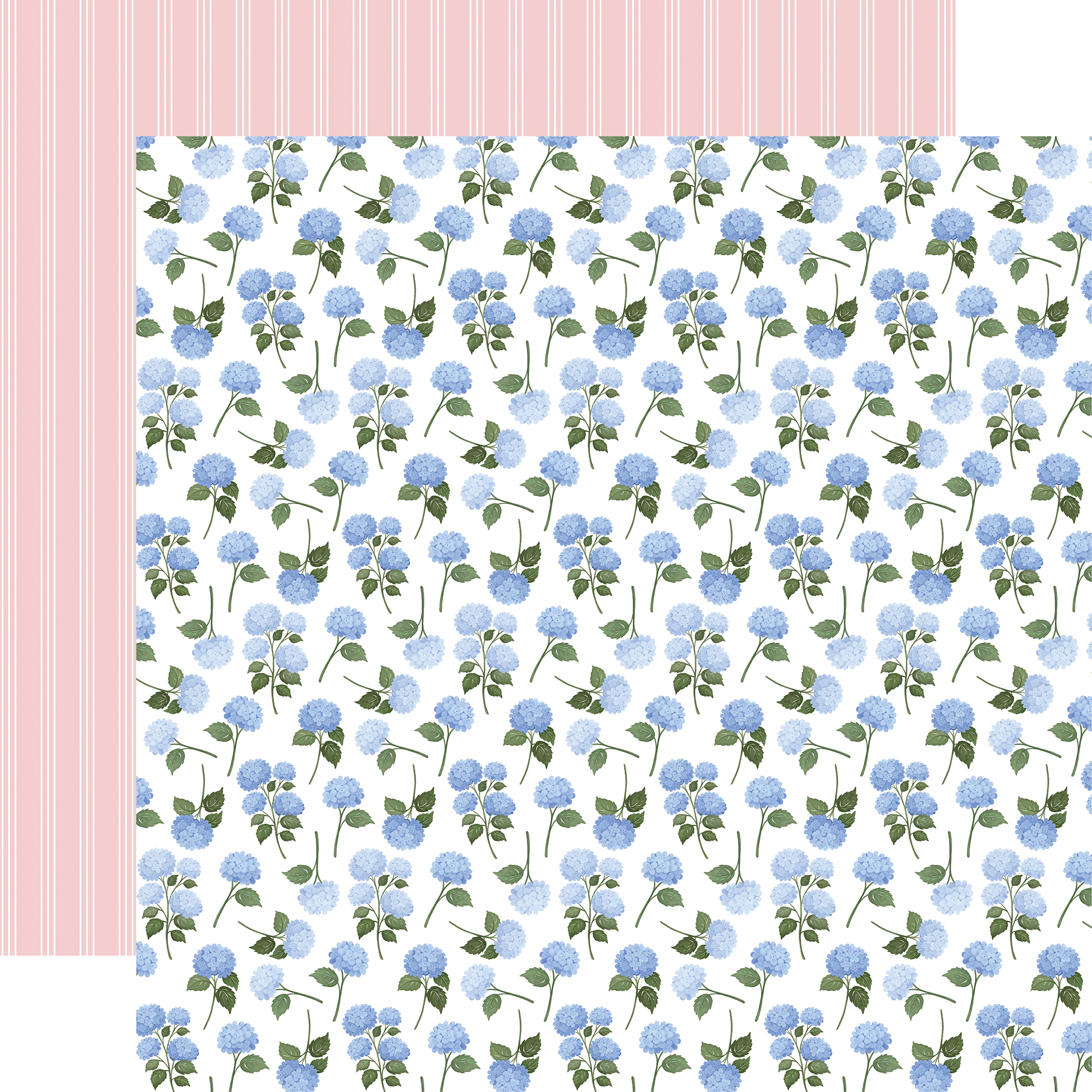 Carta Bella Flower Shoppe 12X12 Hydrangea Stems