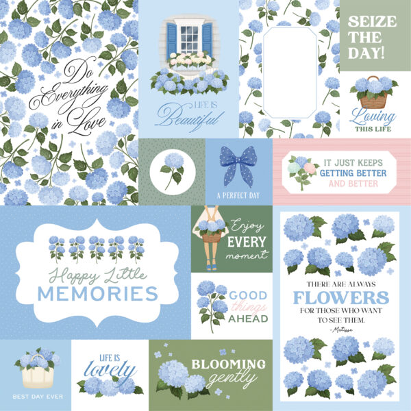 Carta Bella Flower Shoppe 12X12 Multi Journaling Cards