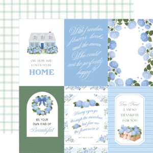 Carta Bella Flower Shoppe 12X12 4X6 Journaling Cards