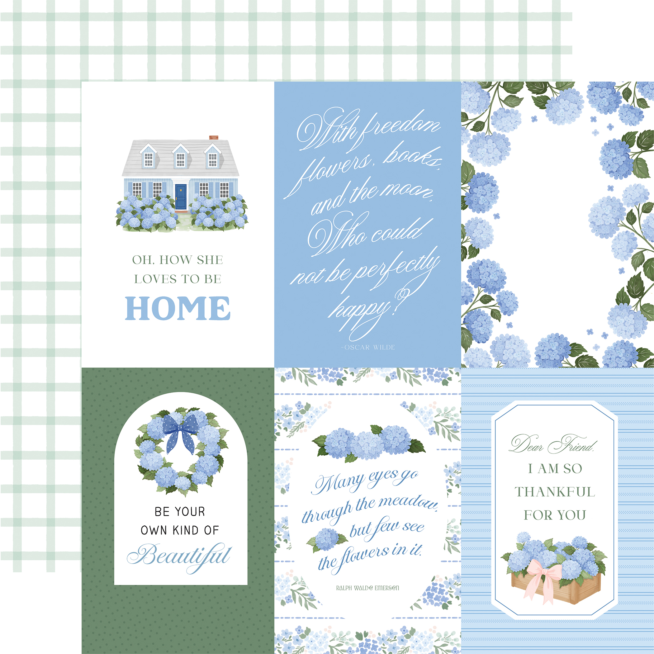 Carta Bella Flower Shoppe 12X12 4X6 Journaling Cards