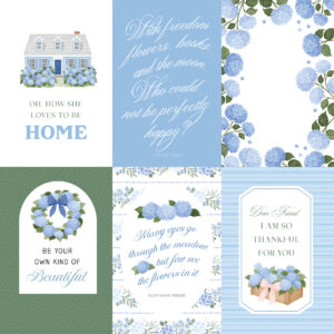 Carta Bella Flower Shoppe 12X12 4X6 Journaling Cards