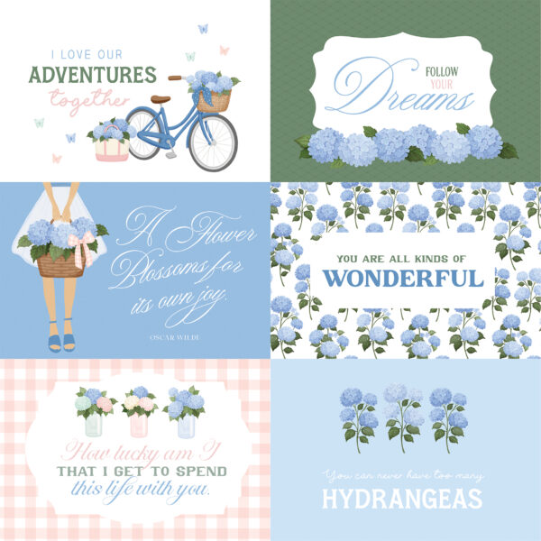 Carta Bella Flower Shoppe 12X12 6X4 Journaling Cards