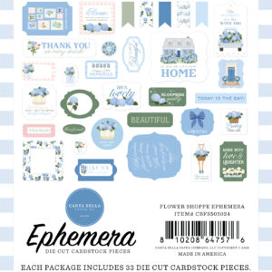 Carta Bella Flower Shoppe Ephemera