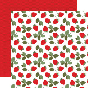 Echo Park Strawberry Fields 12X12 Strawberry Patch
