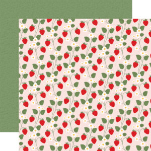 Echo Park Strawberry Fields 12X12 Blooming Berries