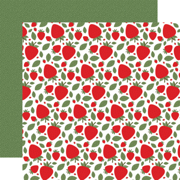 Echo Park Strawberry Fields 12X12 Picking Patch Echo Park Strawberry Fields 12X12 Picking Patch