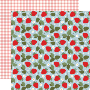 Echo Park Strawberry Fields 12X12 Fresh Picked Strawberries