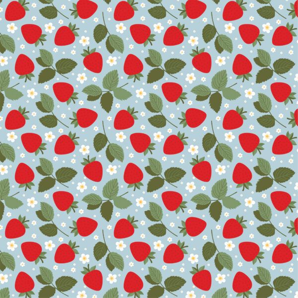 Echo Park Strawberry Fields 12X12 Fresh Picked Strawberries