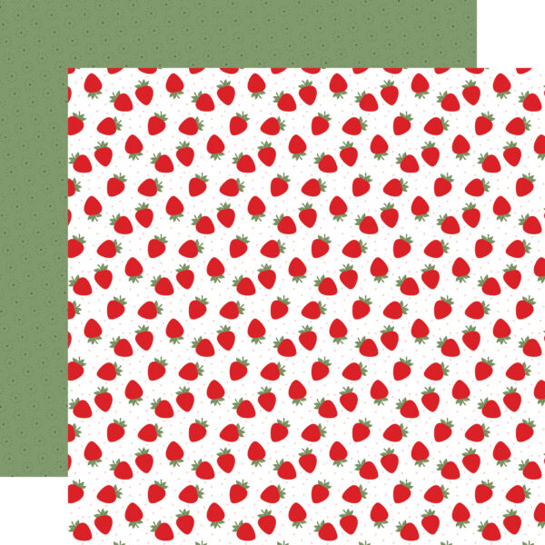 Echo Park Strawberry Fields 12X12 Berries and Cream Echo Park Strawberry Fields 12X12 Berries and Cream