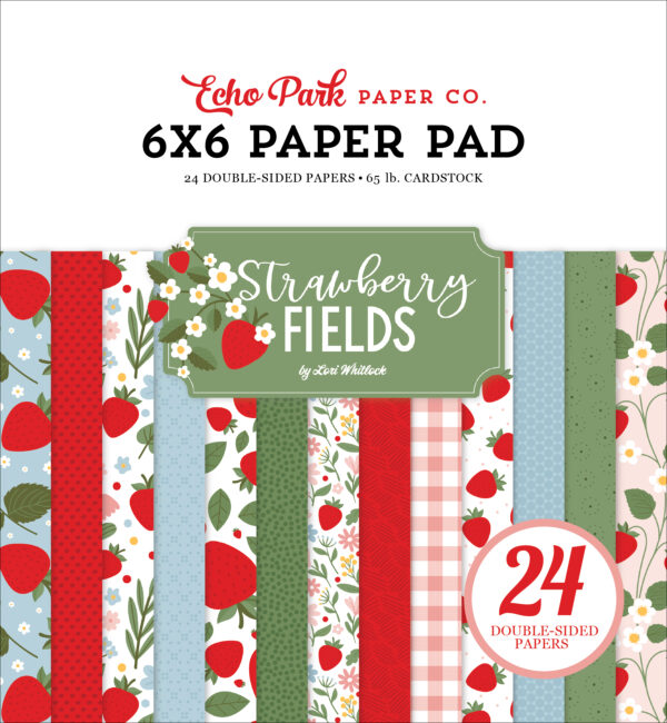 Echo Park Strawberry Fields 6X6 Paper Pad