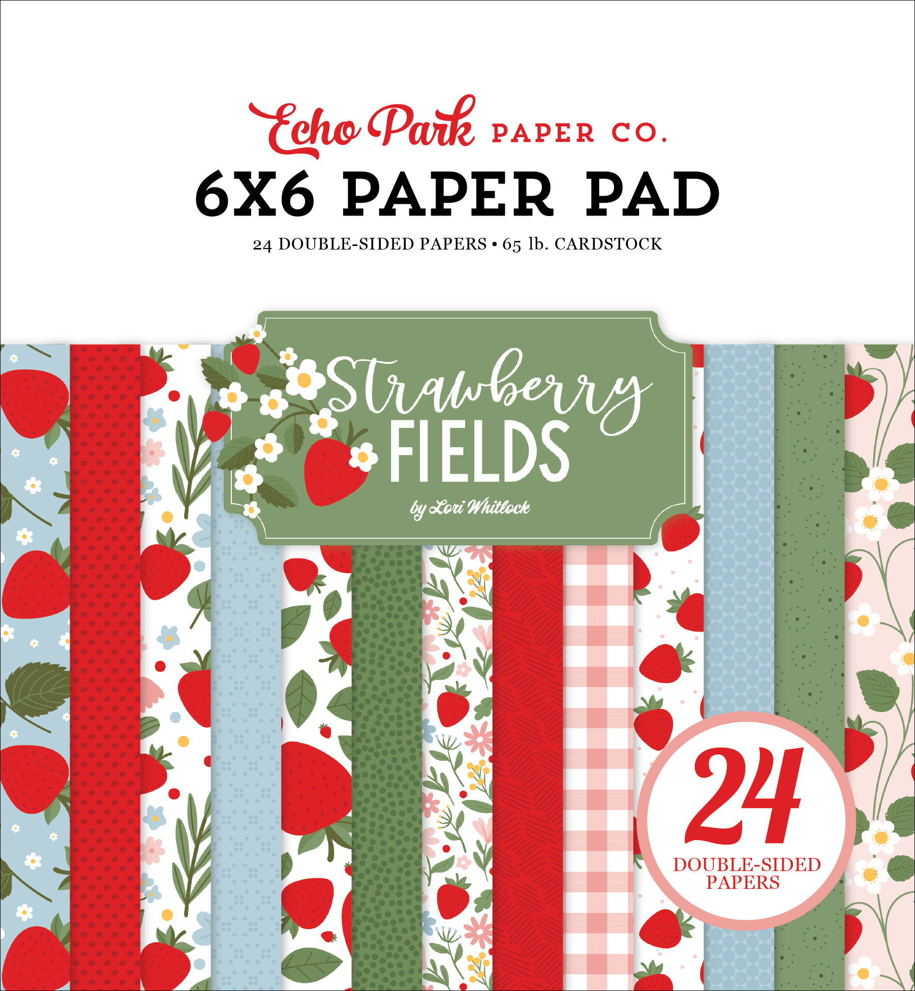 Echo Park Strawberry Fields 6X6 Paper Pad