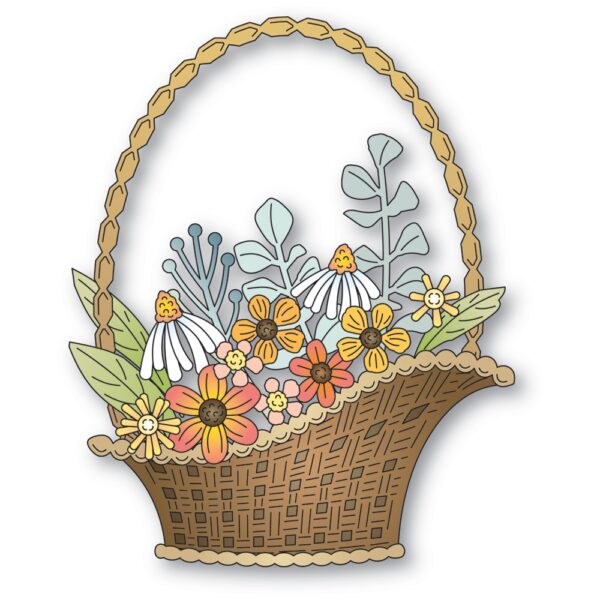 Memory Box Die Arched Flower Basket