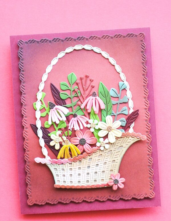 Memory Box Die Arched Flower Basket