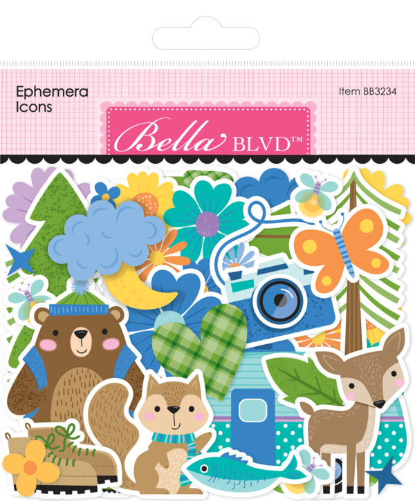 Bella Boulevard Adventure Awaits Ephemera Icons