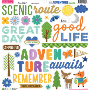 Bella Boulevard Adventure Awaits Ciao Chipboard Icons
