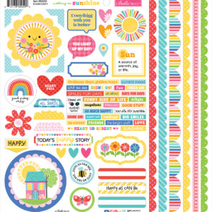 Bella Boulevard Walking On Sunshine Doohickey Cardstock Stickers