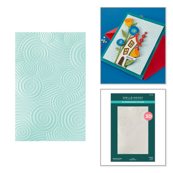 Spellbinders Whimsical Skies 3D Embossing Folder By Vicky Papaioannou