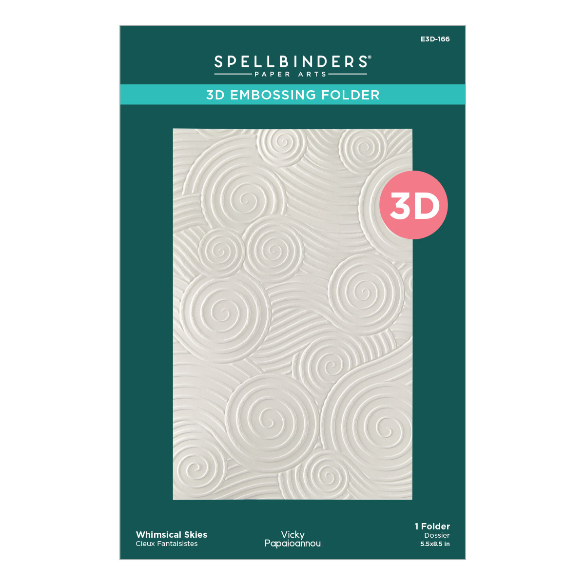 Spellbinders Whimsical Skies 3D Embossing Folder By Vicky Papaioannou