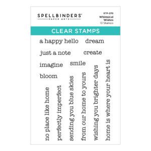 Spellbinders Whimsical Wishes Clear Stamp Set By Vicky Papaioannou