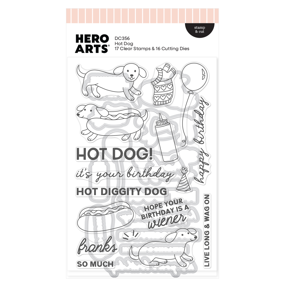 Hero Arts Hot Dog Stamp & Cut