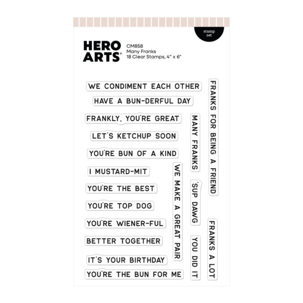 Hero Arts Many Franks Clear Stamp Set
