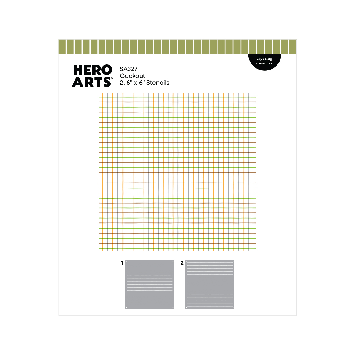 Hero Arts Cookout Layering Stencil Set