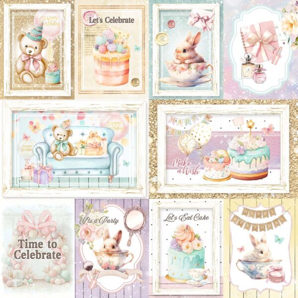 Memory Place 12X12 Happy Birthday Cakes!