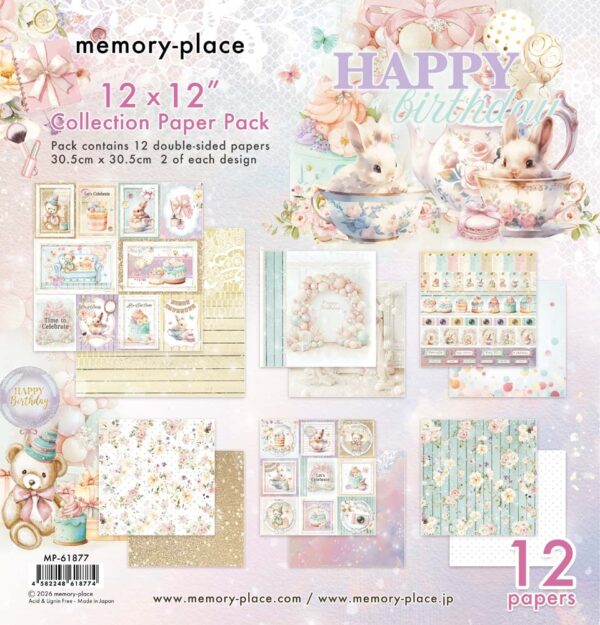 Memory Place 12X12 Happy Birthday Collection Pack
