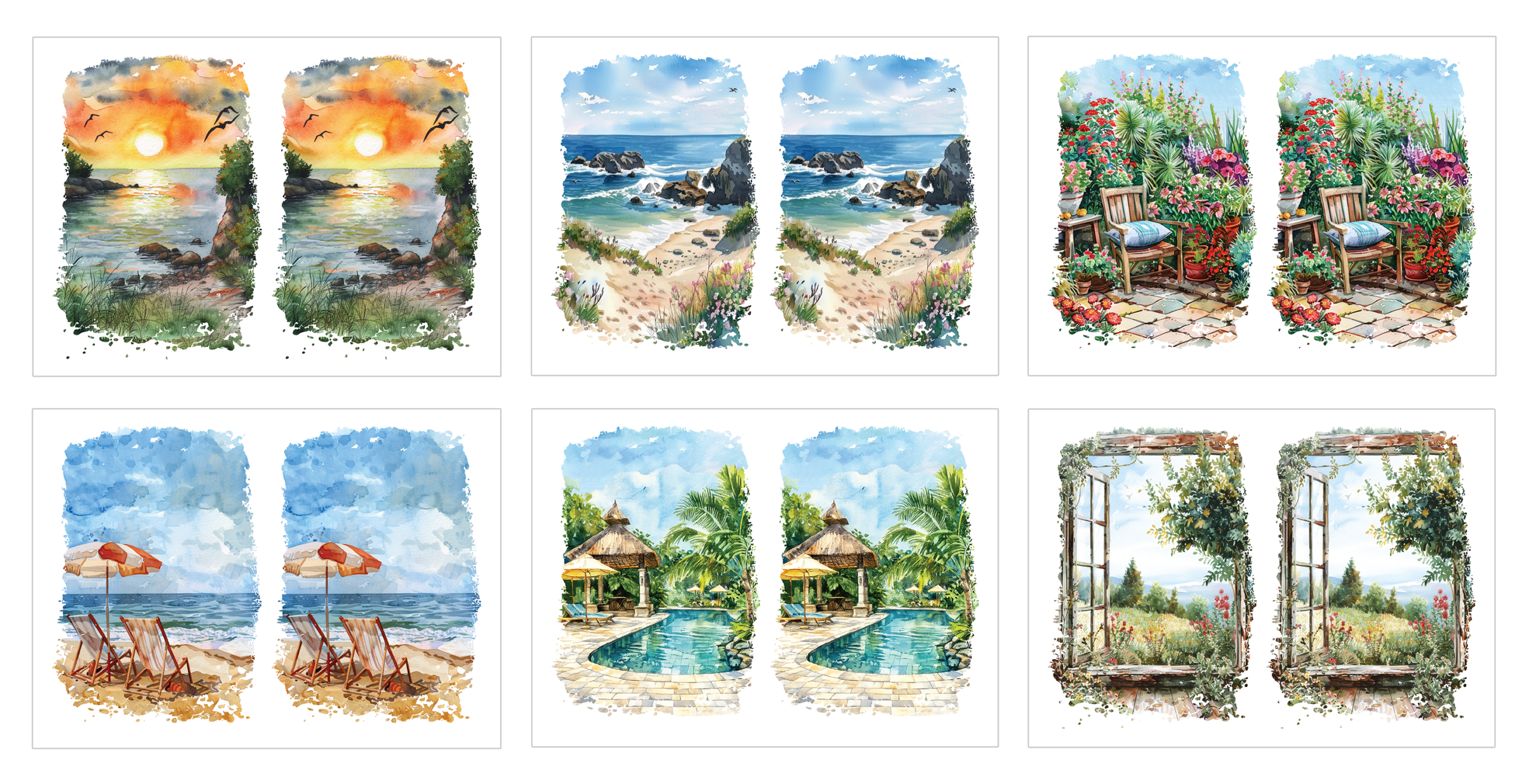 LDRS Aquaink Transfer Sheets Tranquility