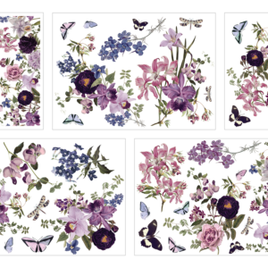 LDRS Aquaink Transfer Sheets Royal Bouquets
