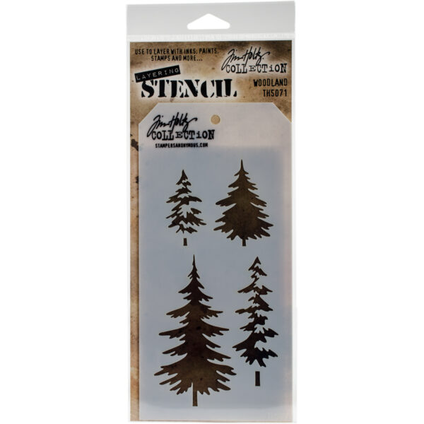 STAMPERS ANONYMOUS TH LAYERING STENCIL WOODLAND