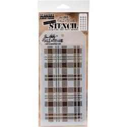 STAMPERS ANONYMOUS TIM HOLTZ PLAID LAYERING STENCIL