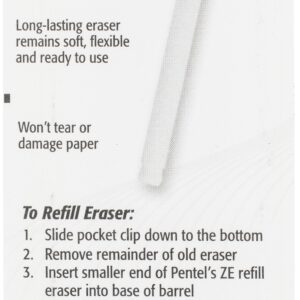 PENTEL CLIC ERASER REFILL 4 PACK