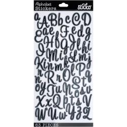 EK STICKER ALPHA SWEETHEART SCRIPT BLACK