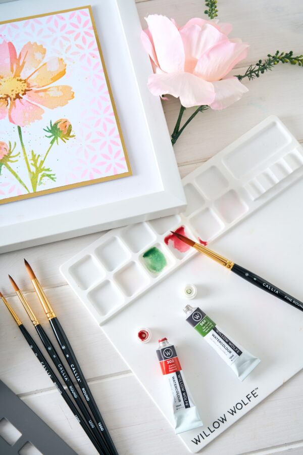 SIZZIX A6 WOLFE LAYERED STENCILS COSMOS