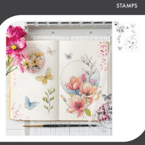 SIZZIX WOLFE STAMPS MAGNOLIA
