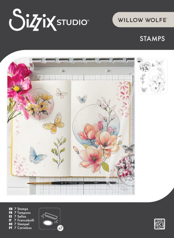 SIZZIX WOLFE STAMPS MAGNOLIA