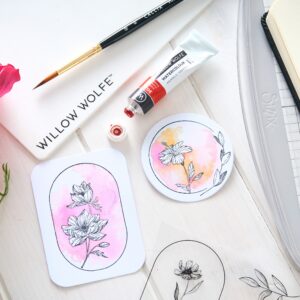 SIZZIX WOLFE STAMPS FLORAL FRAMES & MINI FLOWERS