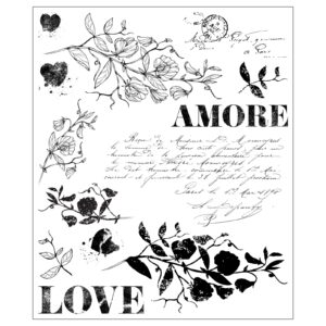 SIZZIX WOLFE STAMPS LOVE LETTERS