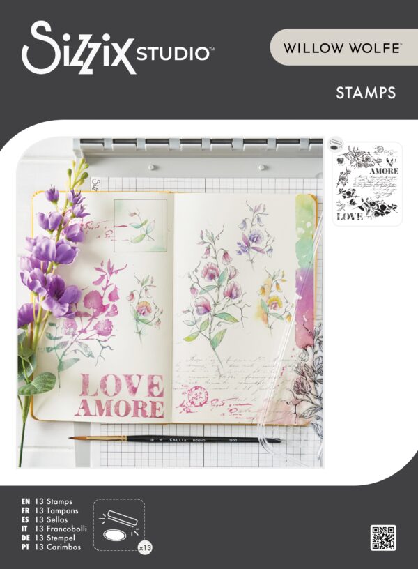 SIZZIX WOLFE STAMPS LOVE LETTERS