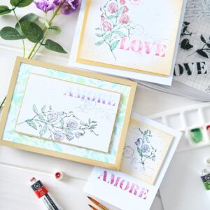 SIZZIX WOLFE STAMPS LOVE LETTERS