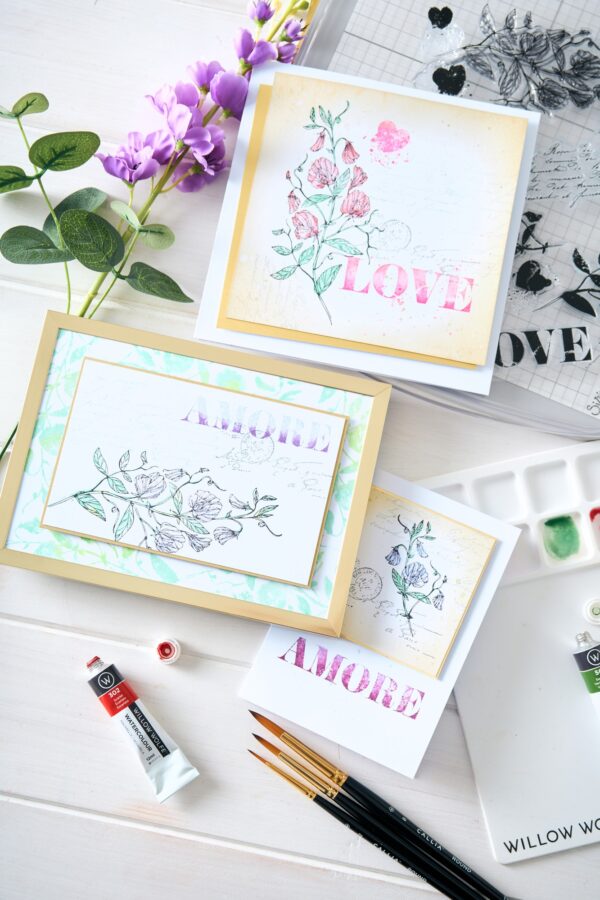 SIZZIX WOLFE STAMPS LOVE LETTERS