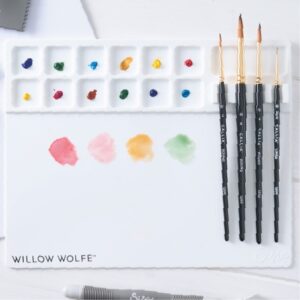 SIZZIX WOLFE MEDIA MAT PALETTE & BRUSH HOLDER