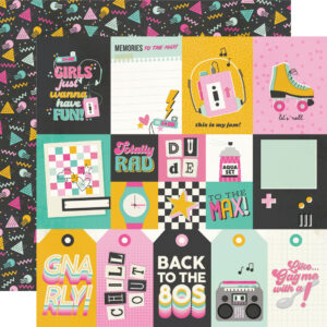Simple Stories Totally 80'S 12X12 Elements 1