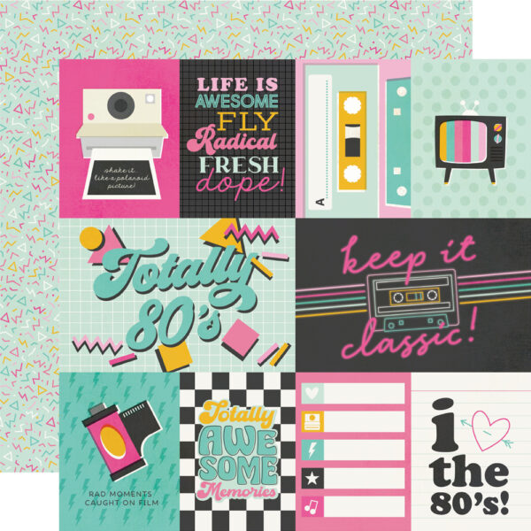 Simple Stories Totally 80'S 12X12 Elements 2