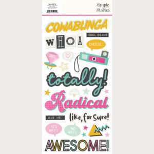 Simple Stories Totally 80'S Foam Stickers