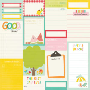 Simple Stories Sweet Summertime 12X12 Journal Elements